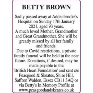 BETTY BROWN