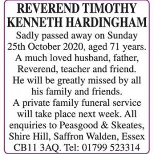 TIMOTHY KENNETH HARDINGHAM