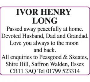 IVOR HENRY LONG