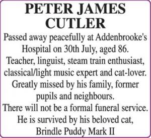 PETER JAMES CUTLER