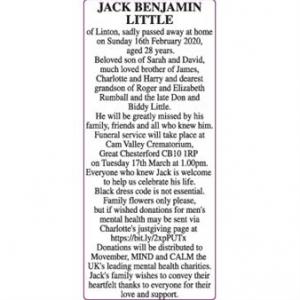 JACK BENJAMIN LITTLE