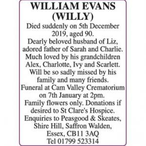 WILLIAM EVANS (WILLY)