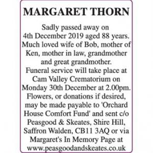 MARGARET THORN