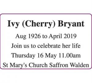 IVY (CHERRY) BRYANT