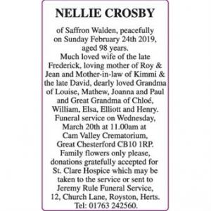 NELLIE CROSBY